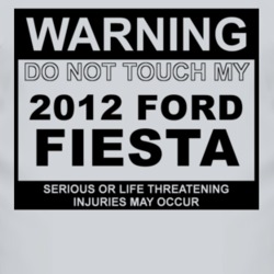 Warning Do Not Touch My 2012 Fiesta Funny Car T Shirt