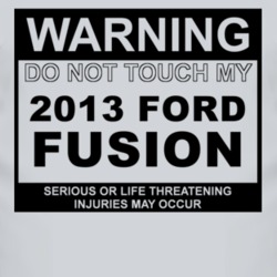Warning Do Not Touch My 2013 Fusion Funny Car T Shirt