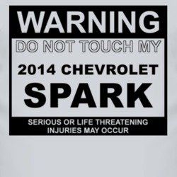 Warning Do Not Touch My 2014 Chevy Spark Funny Car T Shirt