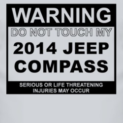 Warning Do Not Touch My 2014 Compass Funny Car T Shirt
