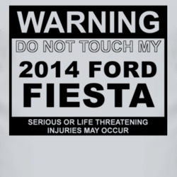 Warning Do Not Touch My 2014 Fiesta Funny Car T Shirt