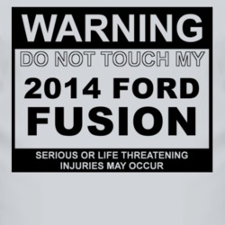 Warning Do Not Touch My 2014 Fusion Funny Car T Shirt