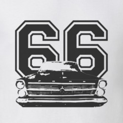 1966  FAIRLANE Grill Black Graphic Year T Shirt