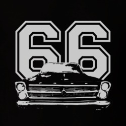 1966  FAIRLANE Grill White Graphic Year T Shirt
