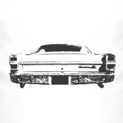 1967  FAIRLANE Rear Black Graphic T Shirt