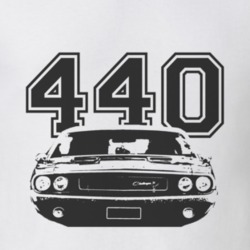 1970 DODGE CHALLENGER Grill Black Graphic Engine Size T Shirt
