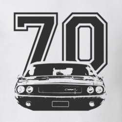 1970 DODGE CHALLENGER Grill Black Graphic Year T Shirt