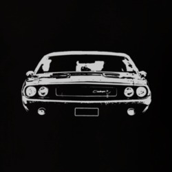 1970 DODGE CHALLENGER Grill White Graphic T Shirt