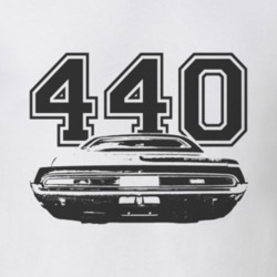 1970 DODGE CHALLENGER Rear Black Graphic Engine Size T Shirt