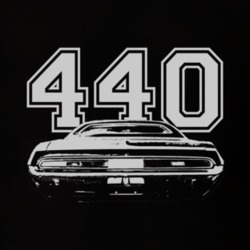 1970 DODGE CHALLENGER Rear White Graphic Engine Size T Shirt