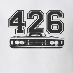 1970 Dodge Charger Grill Black Graphic Engine Size T Shirt