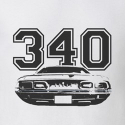 1972 DODGE CHALLENGER Rear Black Graphic Engine Size T Shirt