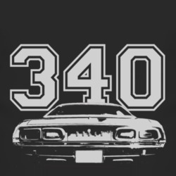 1972 DODGE CHALLENGER Rear White Graphic Engine Size T Shirt