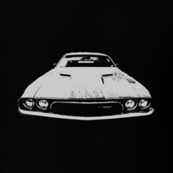 1973 DODGE CHALLENGER Grill White Graphic T Shirt