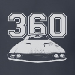 1973 DODGE CHALLENGER Grill White Graphic Engine Size T Shirt