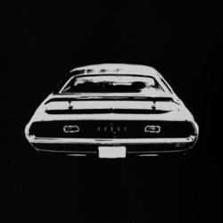 1973 DODGE CHALLENGER Rear White Graphic T Shirt