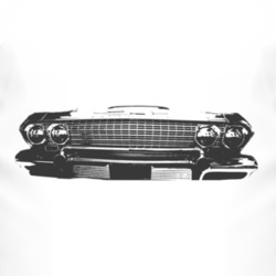 1963 CHEVY IMPALA SS Grill Black Graphic T Shirt