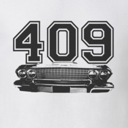 1963 CHEVY IMPALA SS Grill Black Graphic Engine Size T Shirt