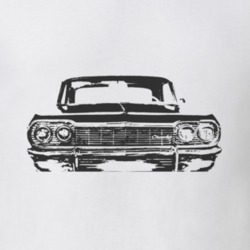 1964 CHEVY IMPALA SS Black Graphic T Shirt