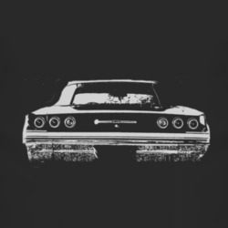 1965 CHEVY IMPALA SS Rear White Graphic T Shirt