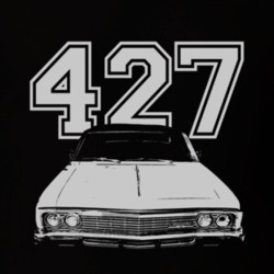 1966 CHEVY CAPRICE Grill White Graphic Engine Size T Shirt