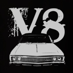 1966 CHEVY CAPRICE Grill White Graphic V8 T Shirt