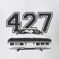 1967 CHEVY CAPRICE Rear Black Graphic Engine Size T Shirt
