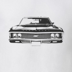 1969 CHEVY IMPALA SS Grill Black Graphic T Shirt