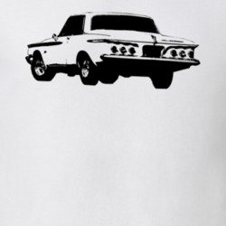1962 Plymouth Fury Rear View Faded Look Light T Shirt