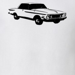 1964 Plymouth Fury Side View Faded Look Light T Shirt