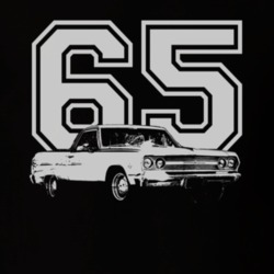 1965 CHEVROLET EL CAMINO SS Side White Graphic Year T Shirt