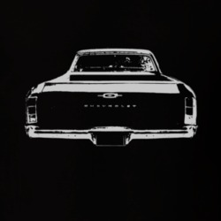 1966 CHEVROLET EL CAMINO SS Rear White Graphic T Shirt