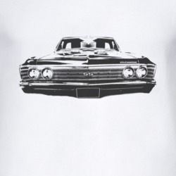 1967 CHEVROLET EL CAMINO SS Grill Black Graphic T Shirt