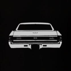 1970 CHEVROLET EL CAMINO SS Rear White Graphic T Shirt