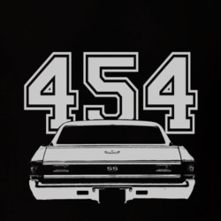 1970 CHEVROLET EL CAMINO SS Rear White Graphic Engine Size T Shirt