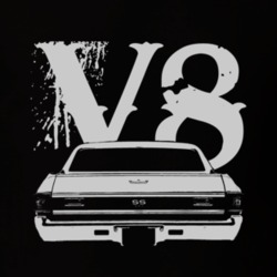 1970 CHEVROLET EL CAMINO SS Rear White Graphic V8 T Shirt