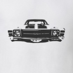 1971 CHEVROLET EL CAMINO SS Grill Black Graphic T Shirt
