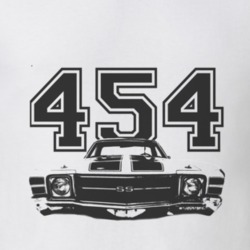 1971 CHEVROLET EL CAMINO SS Grill Black Graphic Engine Size T Shirt