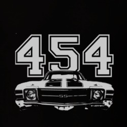 1971 CHEVROLET EL CAMINO SS Grill White Graphic Engine Size T Shirt