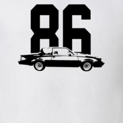1986 Grand National Side View With Year Light Color T Shirt