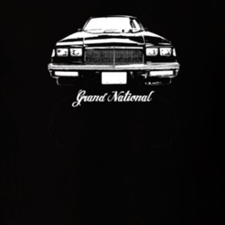 1986 Grand National Grill View With Model Dark Color T Shirt