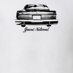 1985 Grand National Rear View With Model Light Color T Shirt