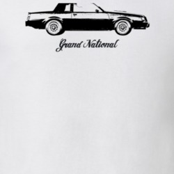 1985 Grand National Side View With Model Light Color T Shirt