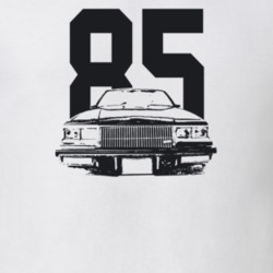 1985 Grand National Grill View With Year Light Color T Shirt