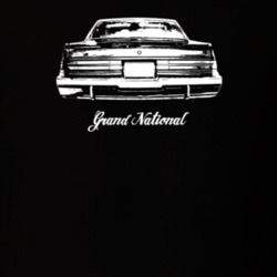 1985 Grand National Rear View With Model Dark Color T Shirt
