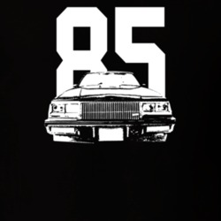 1985 Grand National Grill View With Year Dark Color T Shirt