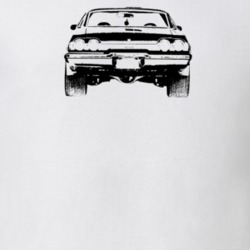 1973 Chevelle Rear View Light Color T Shirt