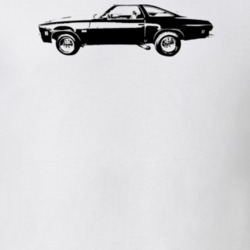 1973 Chevelle Side View Light Color T Shirt