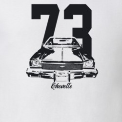 1973 Chevelle Grill View With Year And Model Light Color T Shirt