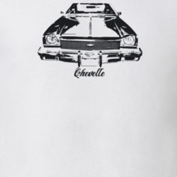 1973 Chevelle Grill View With Model Light Color T Shirt